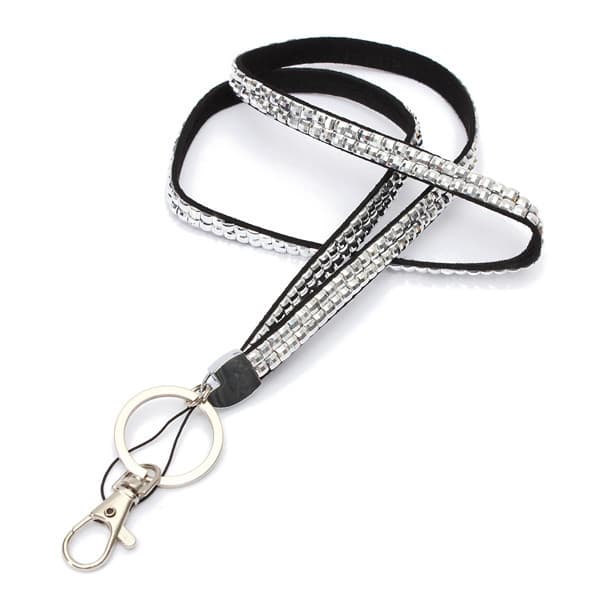 Rhinestone diamond with phone lanyard thumbnail 3
