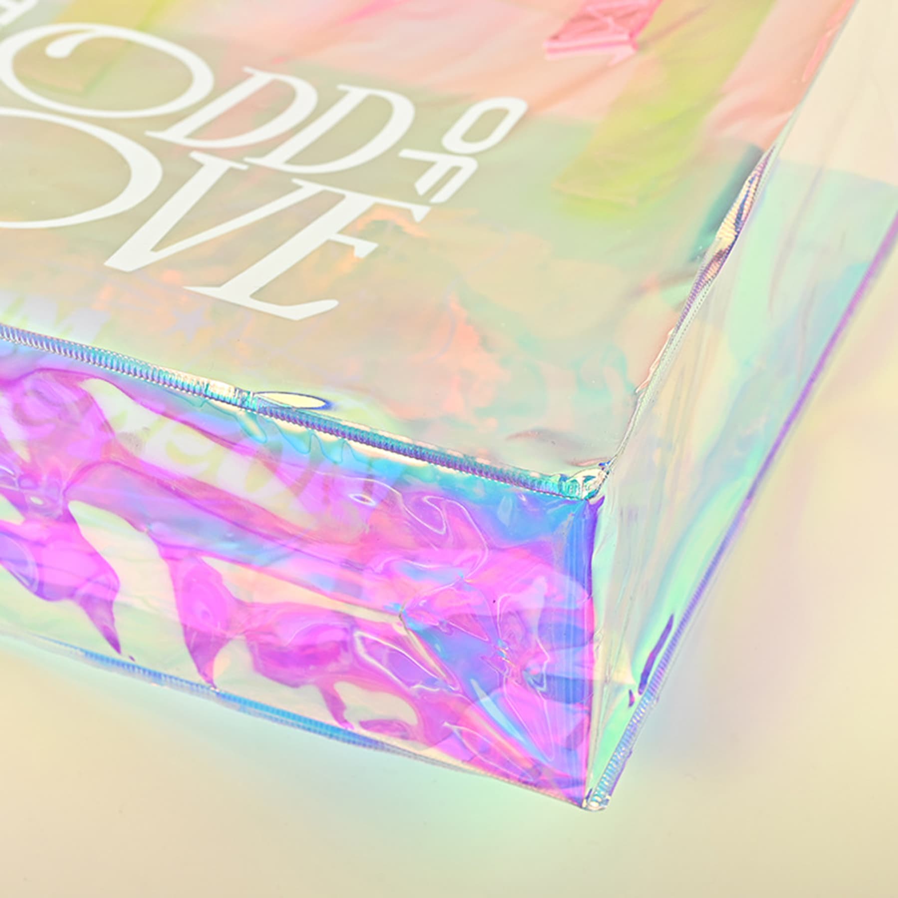 Holographic Laser PVC Fashon Shopping Tote Bag