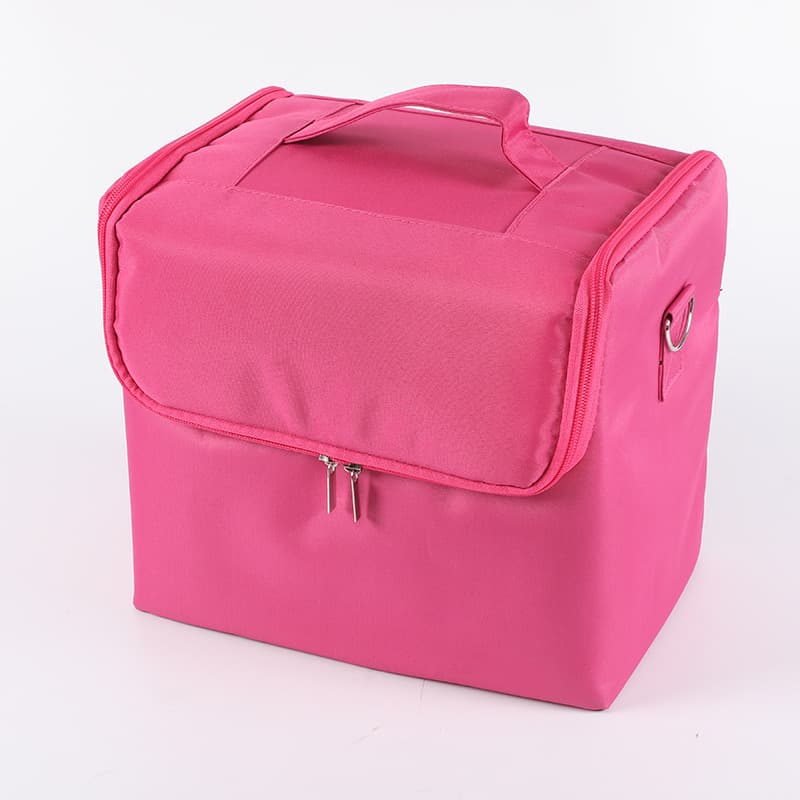 Black Travel Makeup Bag Storage Box For Women thumbnail 2