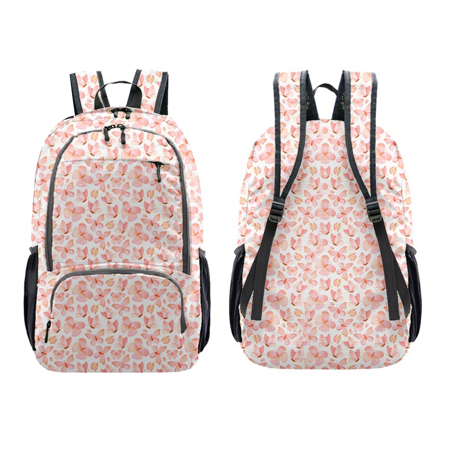 MOQ 50 PCS Full Color Packable Backpack For Travel School thumbnail 6