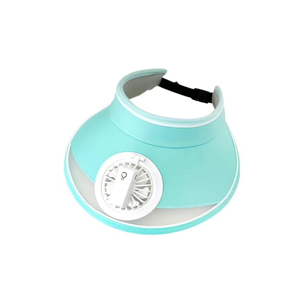 Sun Visor Hat with Fan Wide Brim Beach Cap thumbnail 5