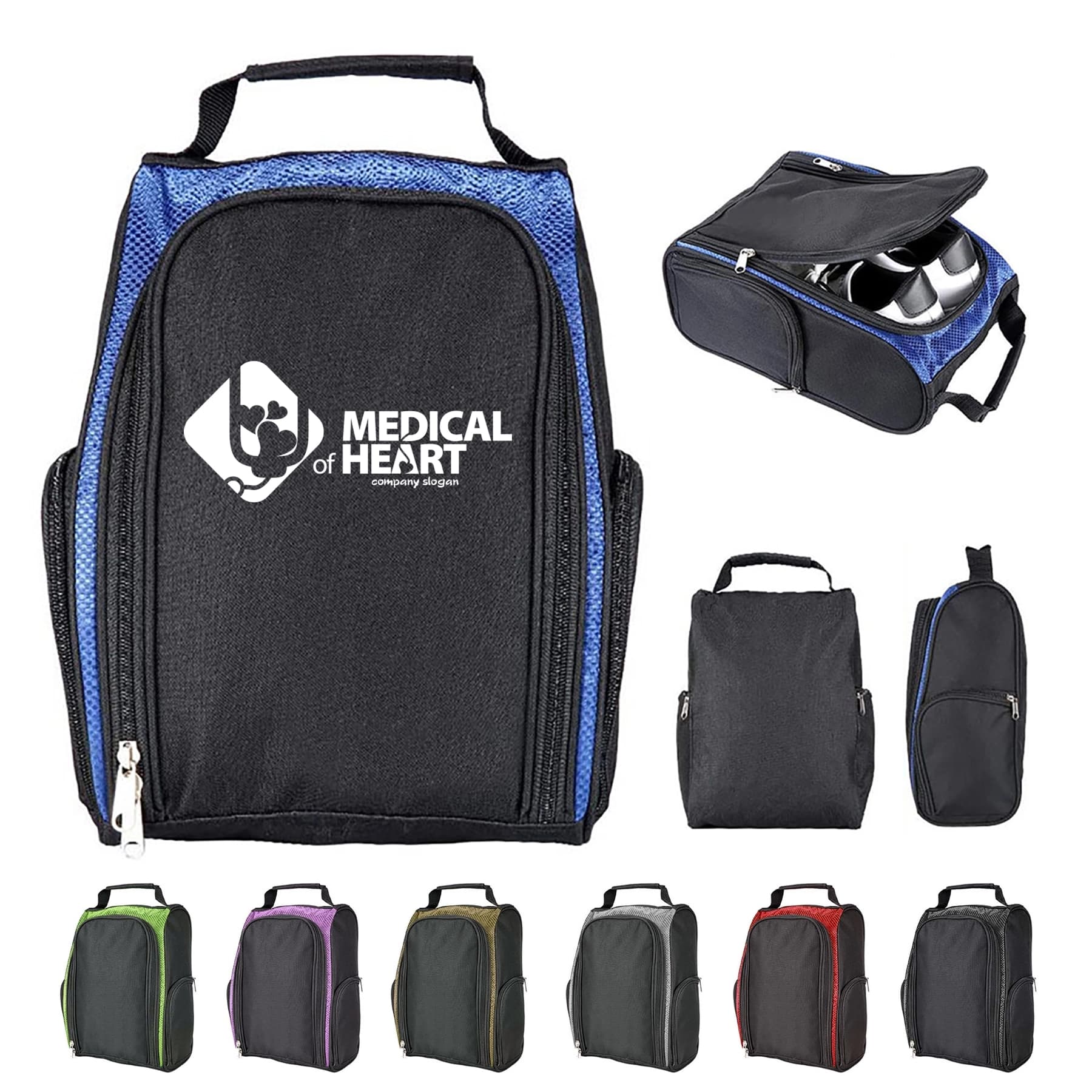 600D Golf Shoe Bags With Pockets thumbnail 7