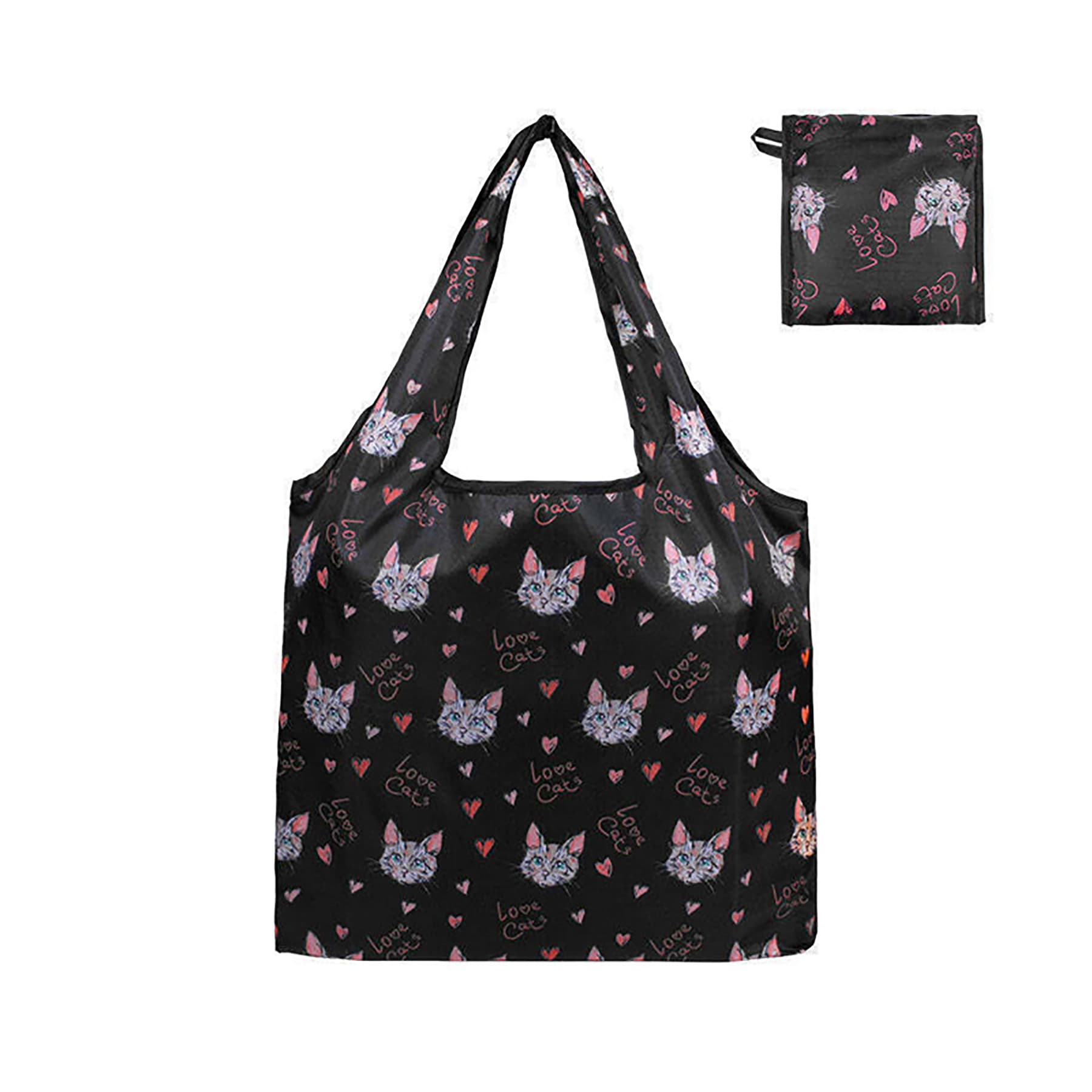 Foldable Nylon Grocery Tote with Full Color Sublimation thumbnail 7
