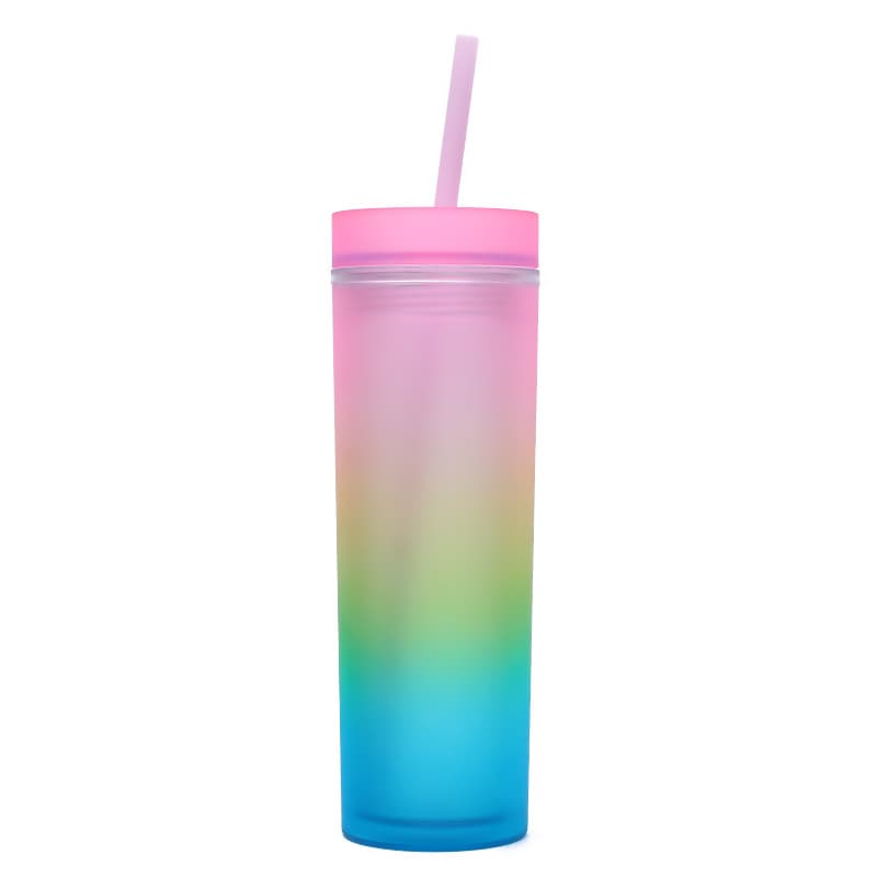 16 Oz Colorful Straw Cup thumbnail 6