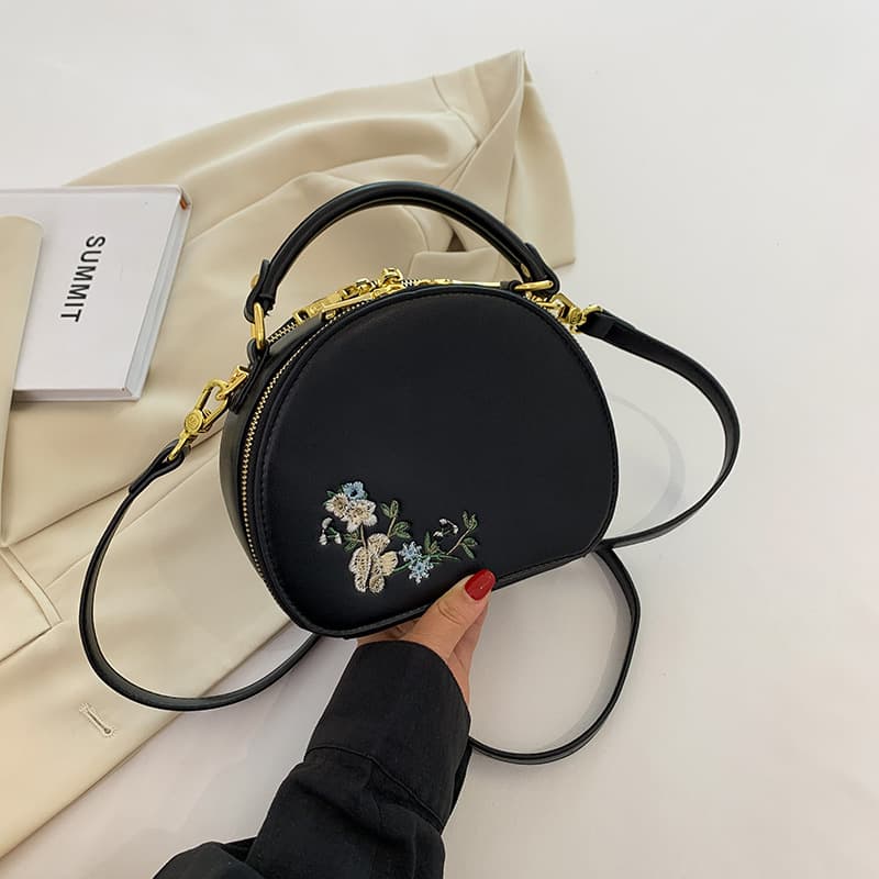 PU Embroidered Fashion Handbag Crossbody Bag thumbnail 2