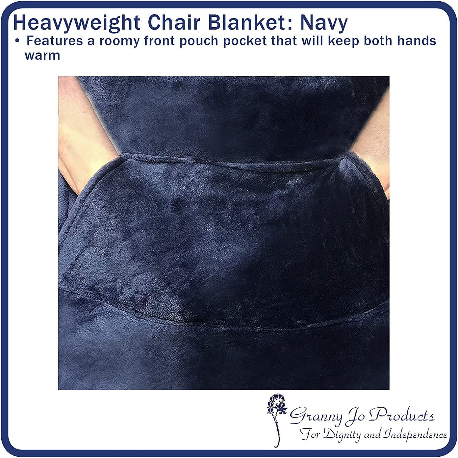 Heavyweight Wheelchair Blanket With Pouch For Adults thumbnail 3