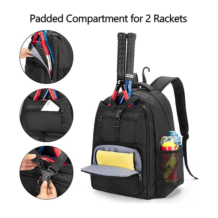 Tennis Backpack With Separate Shoe Space thumbnail 4