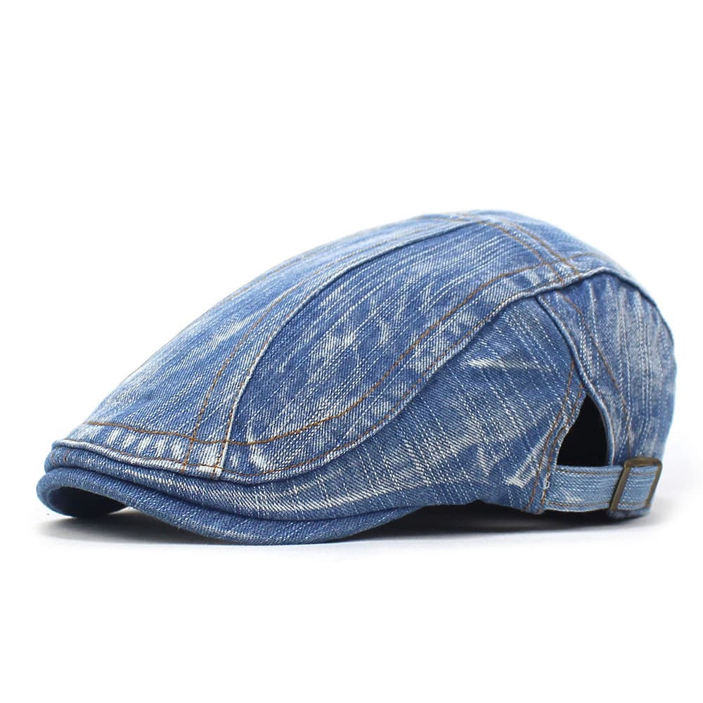 Denim Newsboy Cap for Men Women thumbnail 3