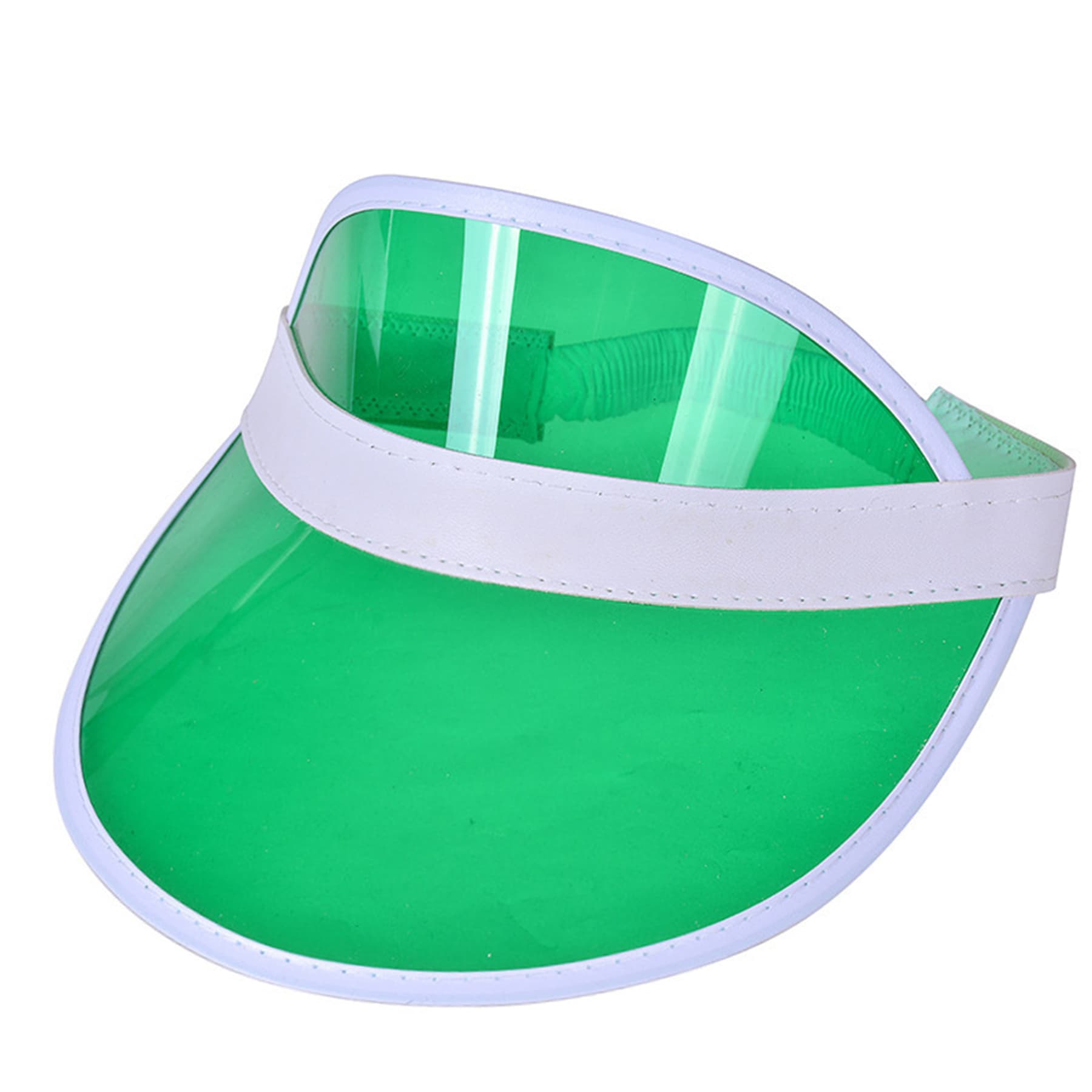 Rainbow Pvc Transparent Sun Visor Hat thumbnail 6