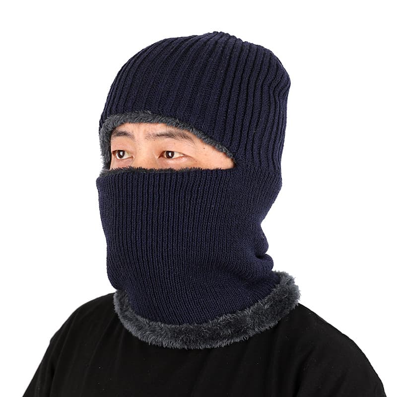 Warm Insulation One-Piece Knitted Hat thumbnail 5