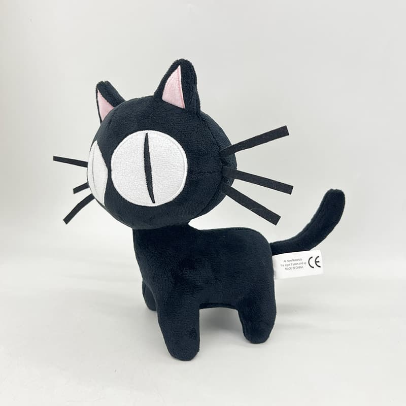 Cotton Black cat plush doll