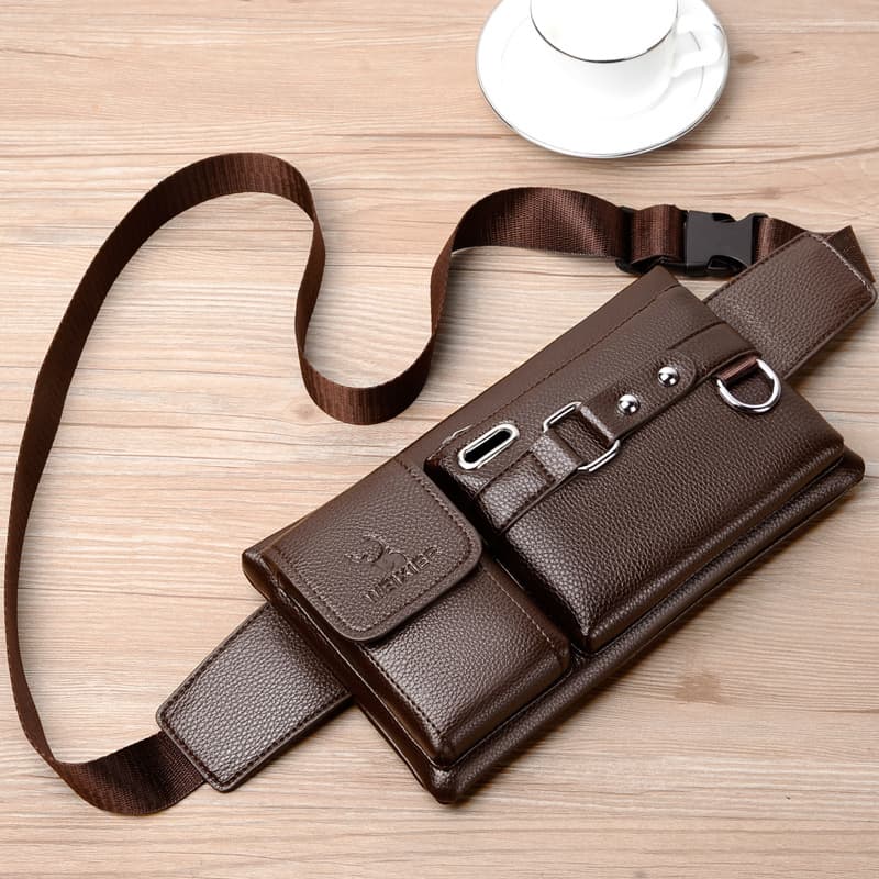PU Leather Man’s Shoulder Bag
