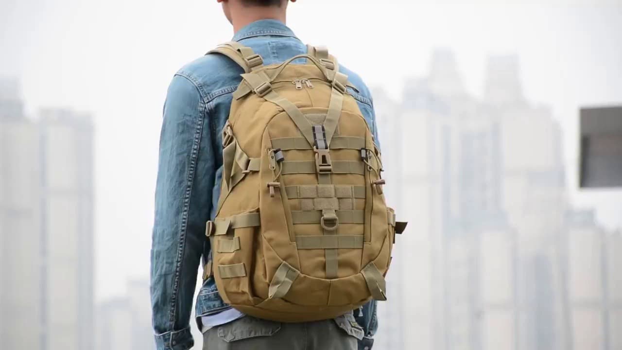 Military Tactical Backpack With Reflector 25L Army Pack Bag thumbnail 3