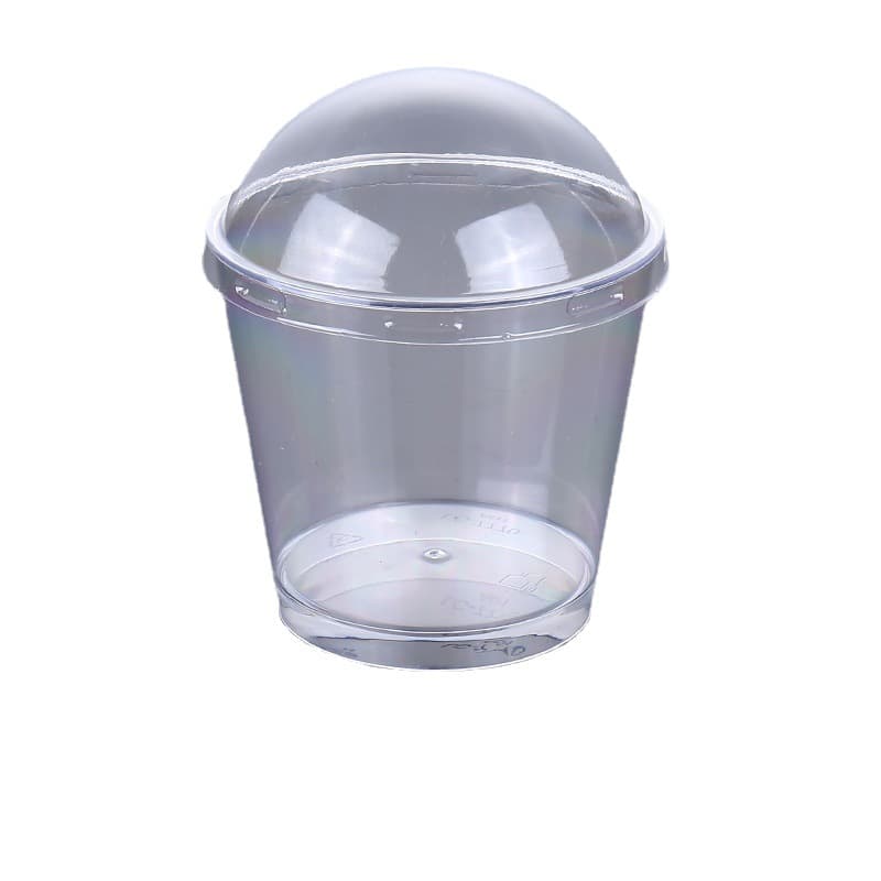 7Oz Plastic Dessert Cups With Lid