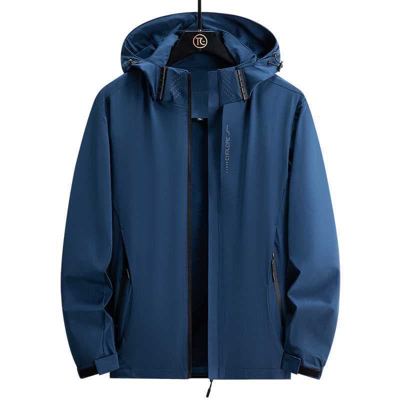 Full-Zip Waterproof Hooded Light Casual Hiking Jacket