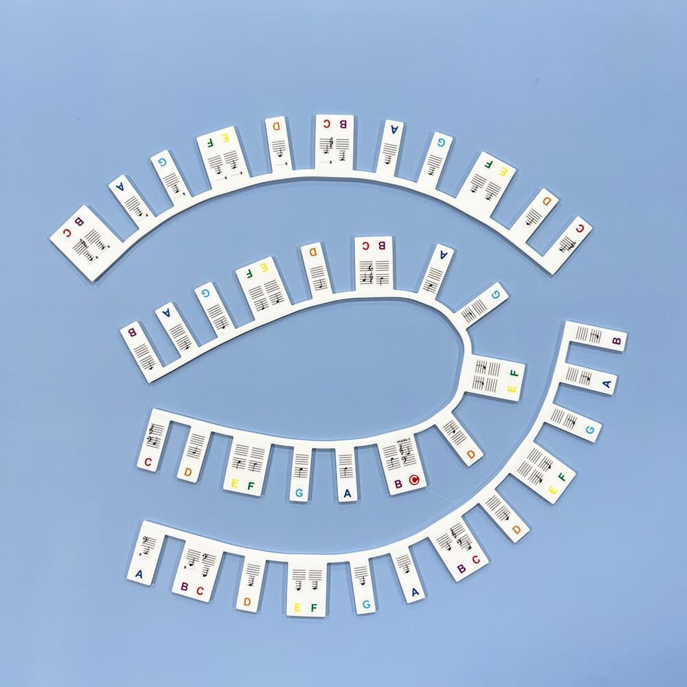 Piano Key Stickers For Beginners Kids 61/88 Full-Size thumbnail 6