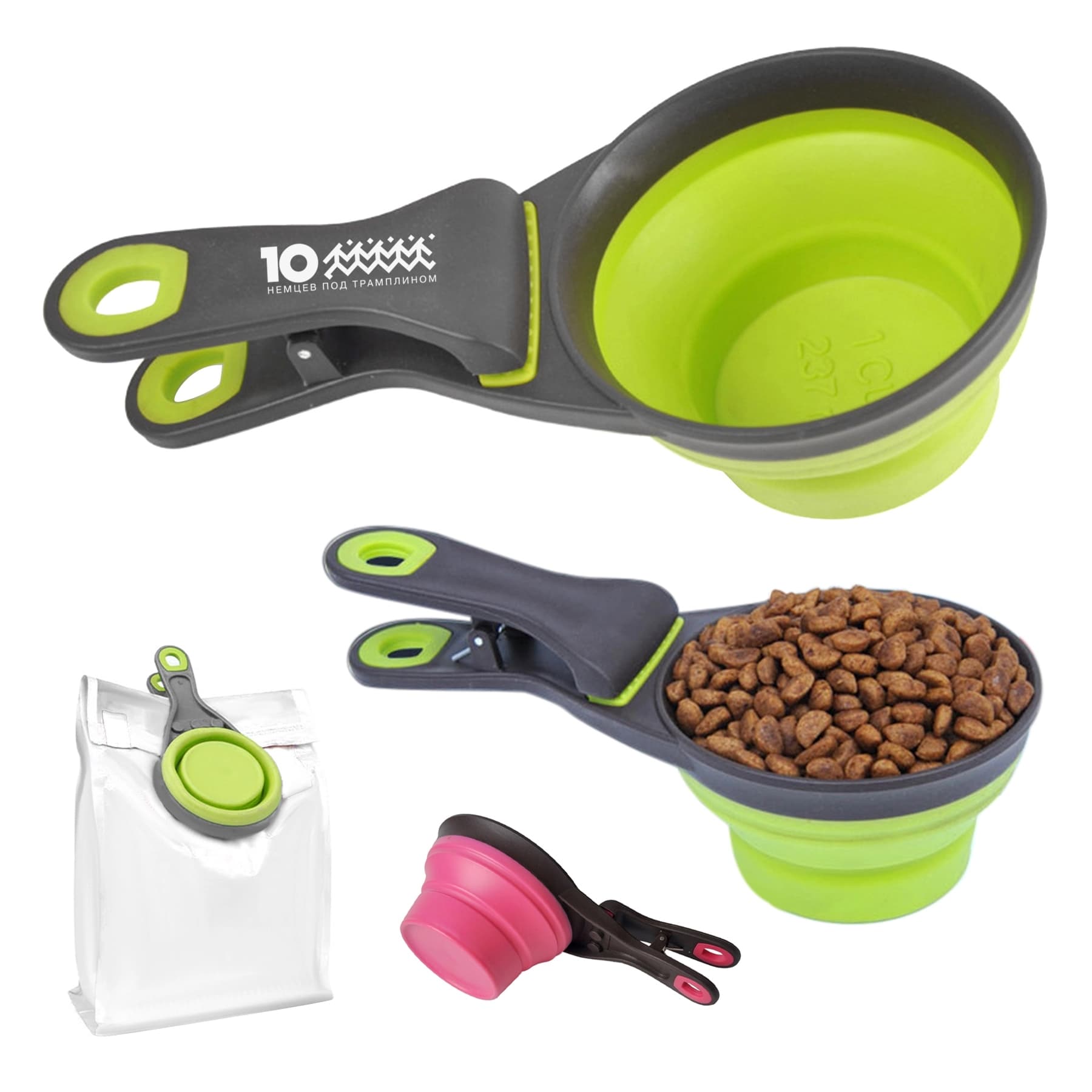 Pet Food Scoop With Collapsible Clip thumbnail 4