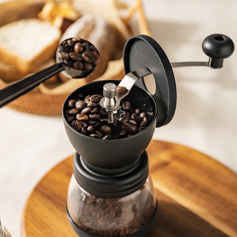 Manual Coffee Grinder Mill with Glass Jar thumbnail 2