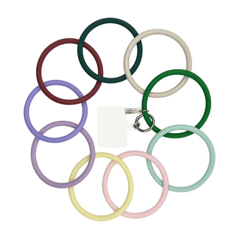 Round Silicone Bracelet Keychain thumbnail 3