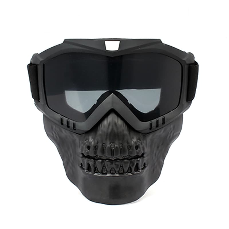 Detachable Cross Country Riding Ski Goggles Skull Face Mask thumbnail 2
