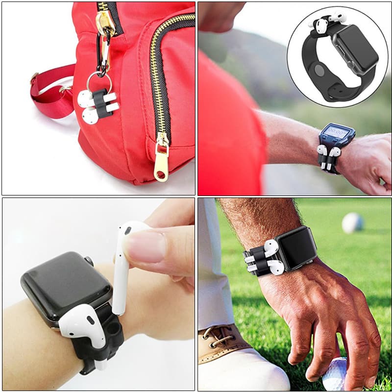 6 in 1 Silicone AirPods Protective Cover Case Kit thumbnail 4