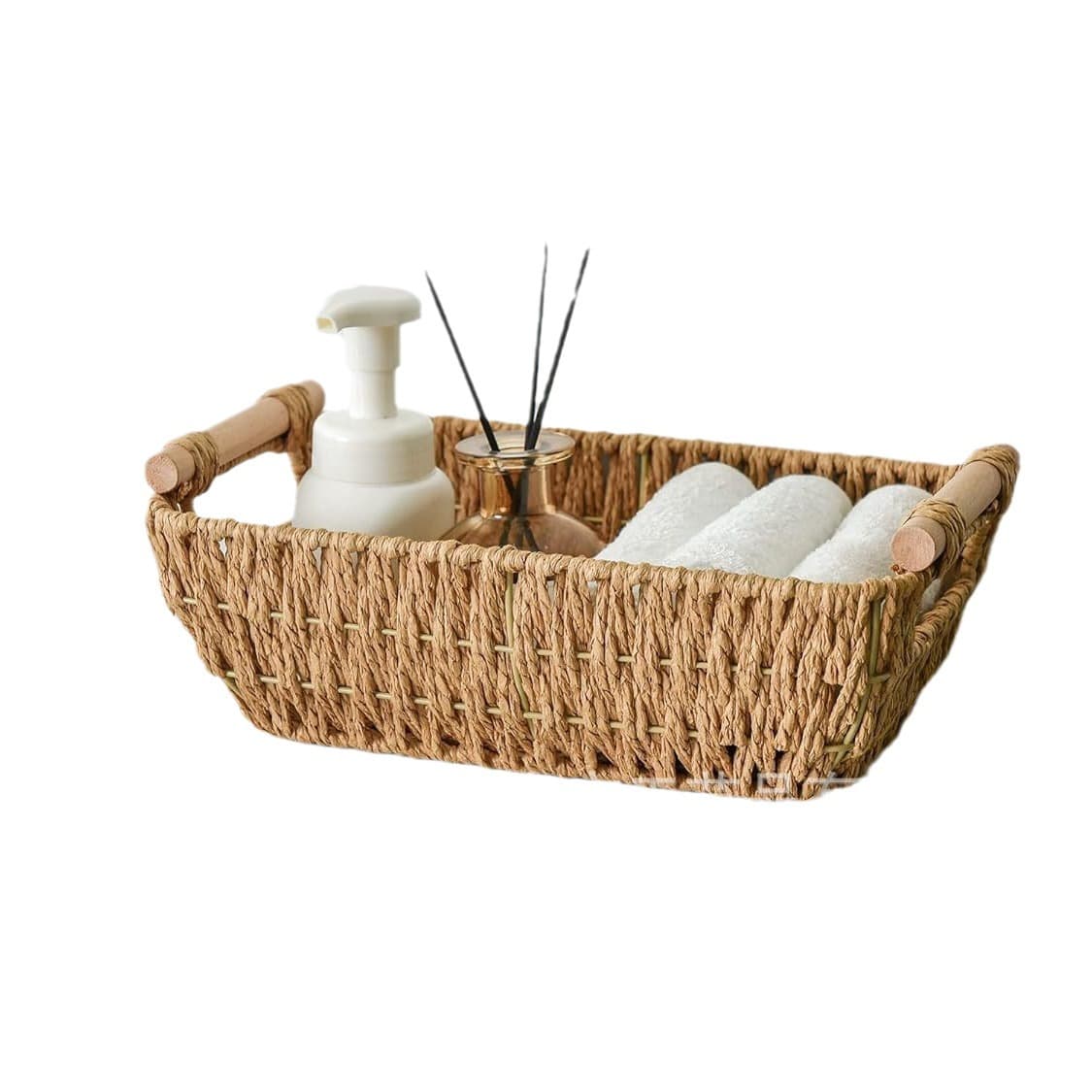 Storage Works Hand-Woven Small Wicker Baskets thumbnail 2