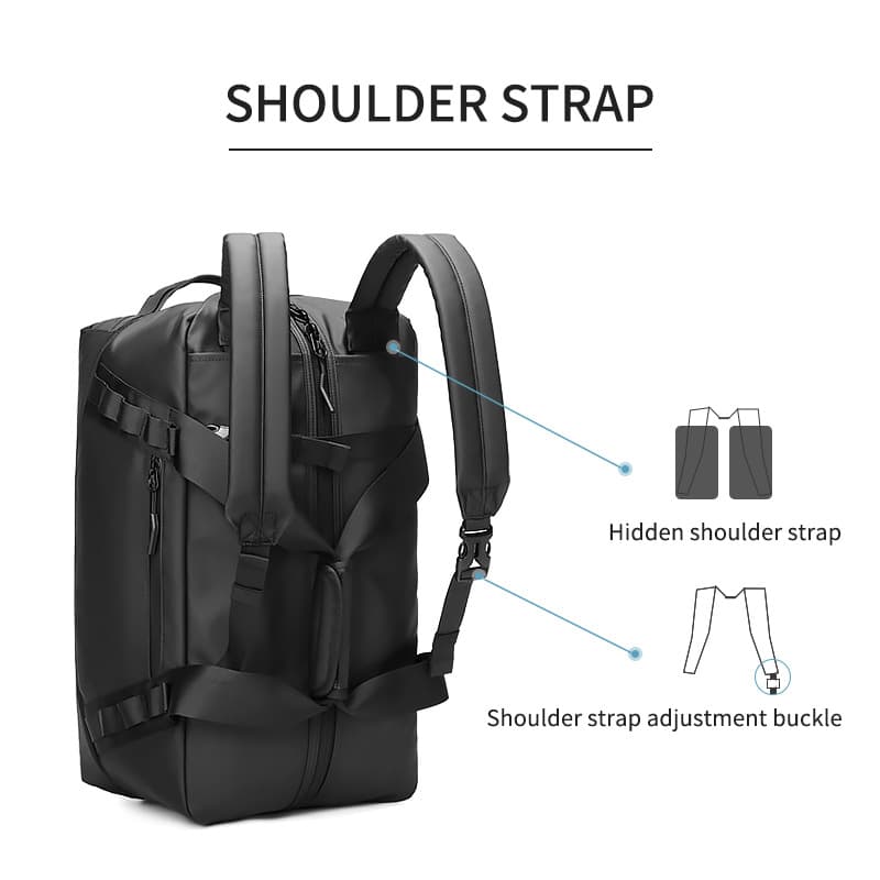 3 in 1 Oxford Travel Duffle Bag Backpack For Gym Sports thumbnail 4