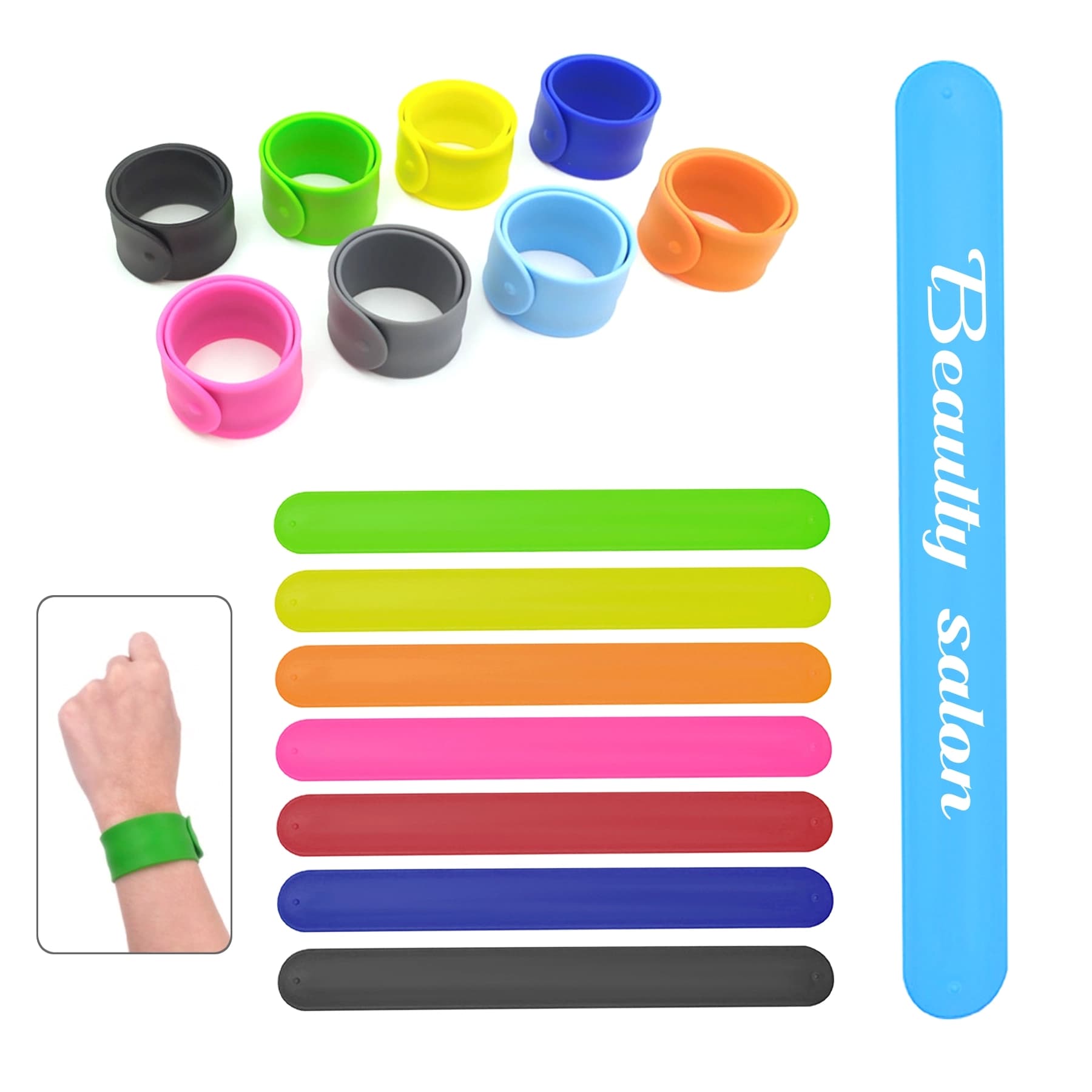 Silicone Slap Bracelet thumbnail 2