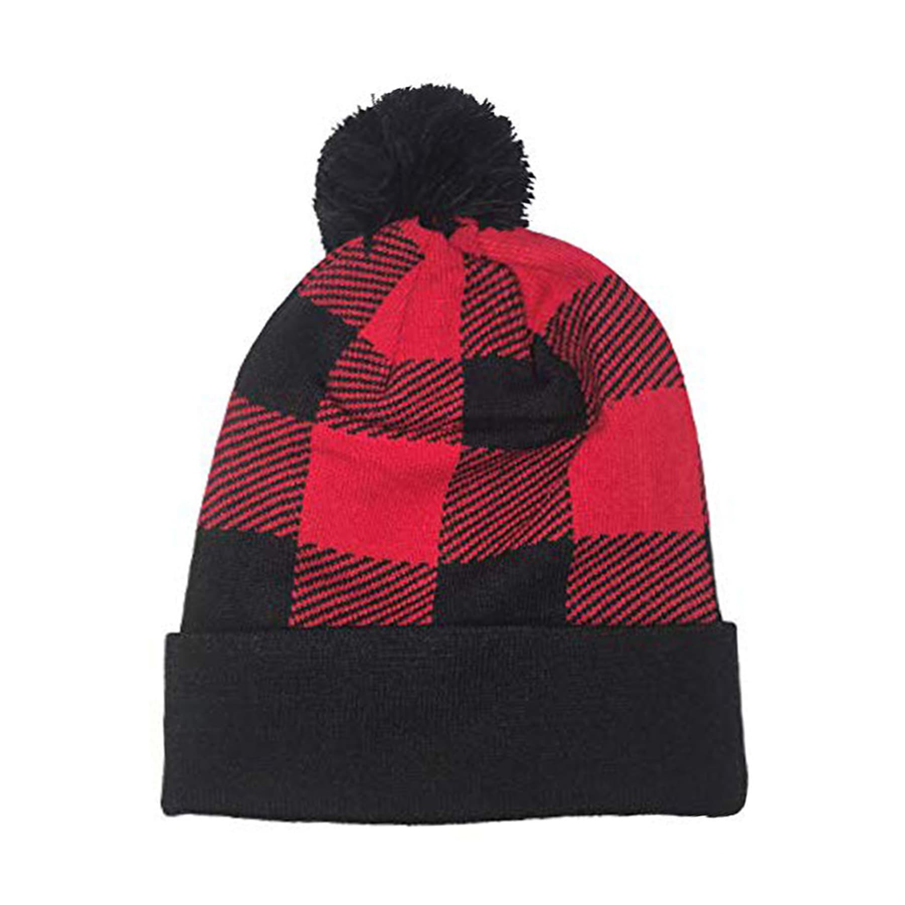 Plaid Knit Beanies thumbnail 5