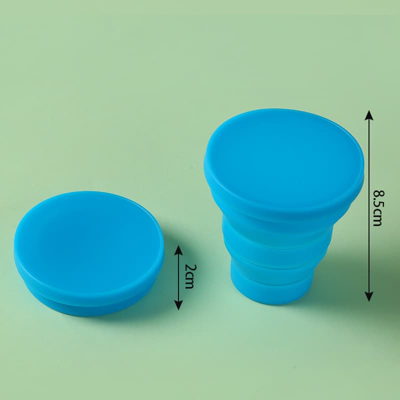 Portable Outdoor Camping Foldable Silicone Water Cup thumbnail 2
