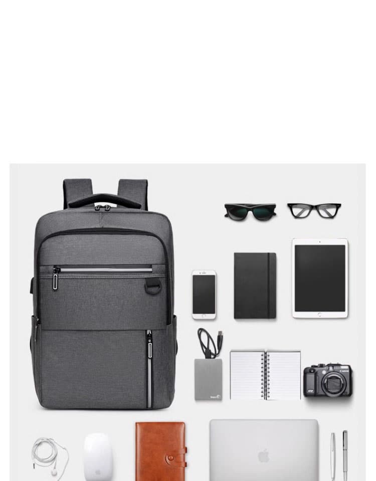 Oxford College Backpack With USB Charging Port