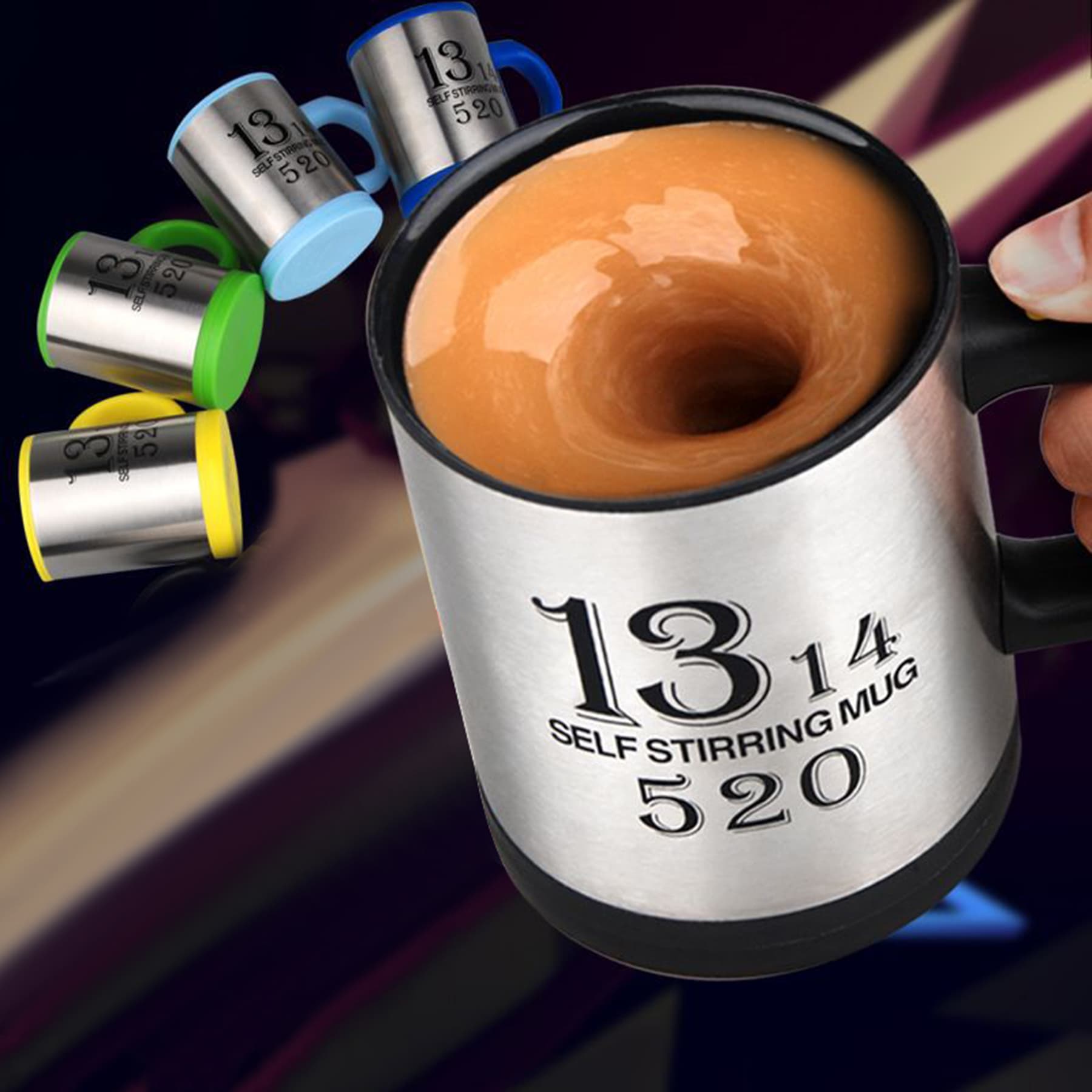 Self Stirring Coffee Mug 13.5Oz thumbnail 2