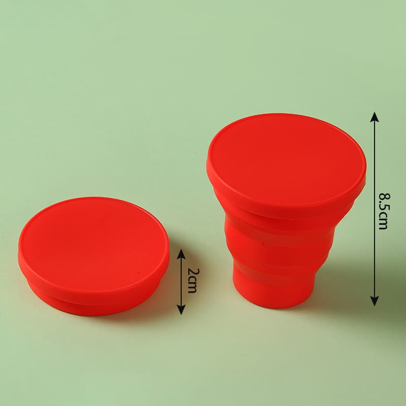 Portable Outdoor Camping Foldable Silicone Water Cup thumbnail 3