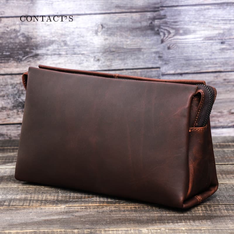 Genuine Leather 8-inch computer Waterproof Messenger Bags thumbnail 4