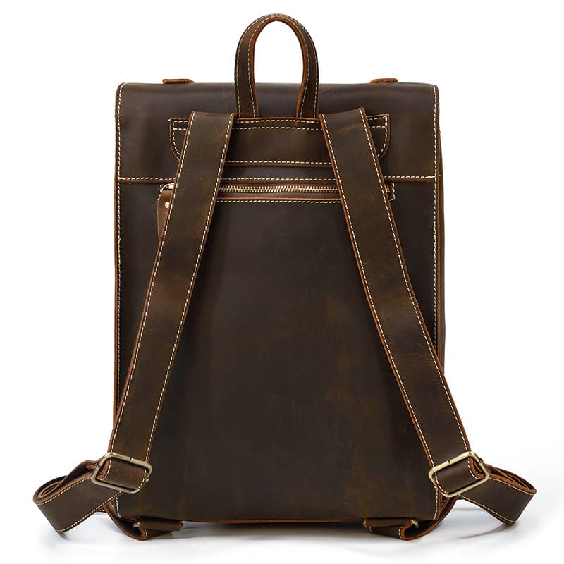 Genuine Leather Business Work backpack thumbnail 6
