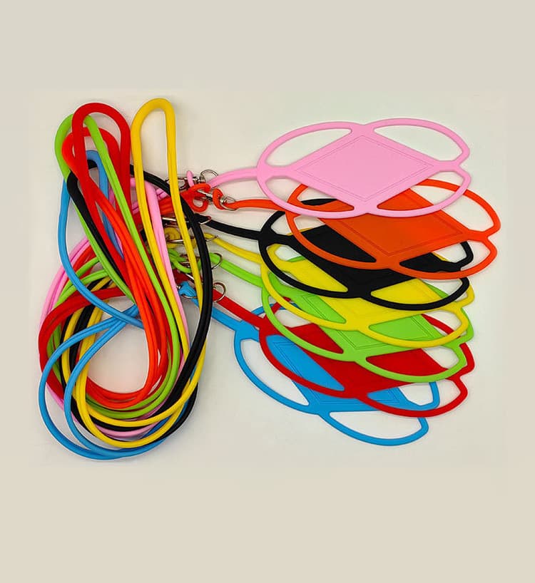 Silicone Phone Card Case Holder with Rope