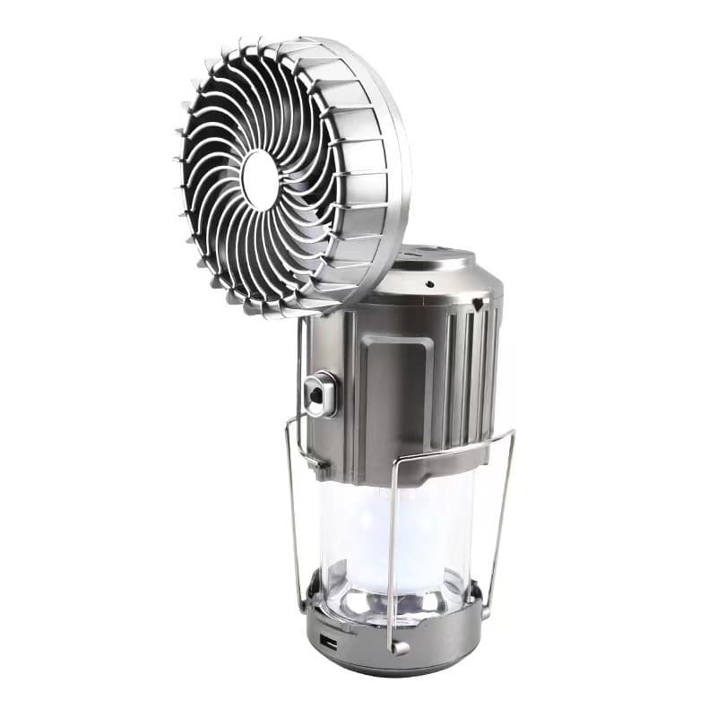 Solar Camping Lamps With Electric Fan thumbnail 4