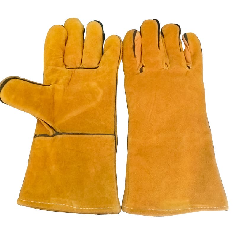 Cowhide welding long labor protection gloves thumbnail 3