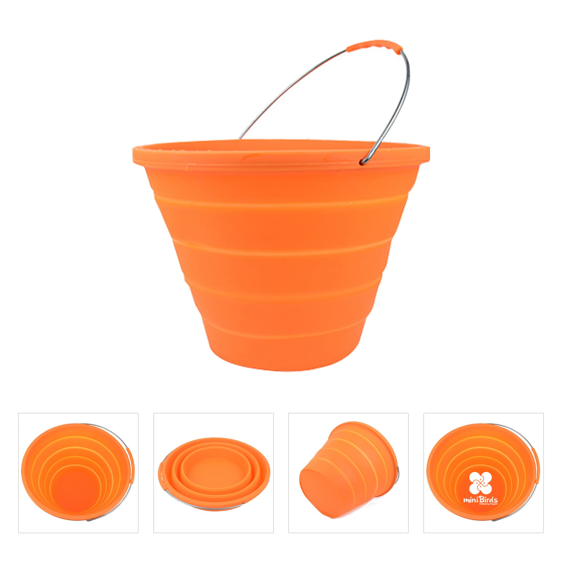 Foldable Buckets Collapsible Silicone Beach Sand