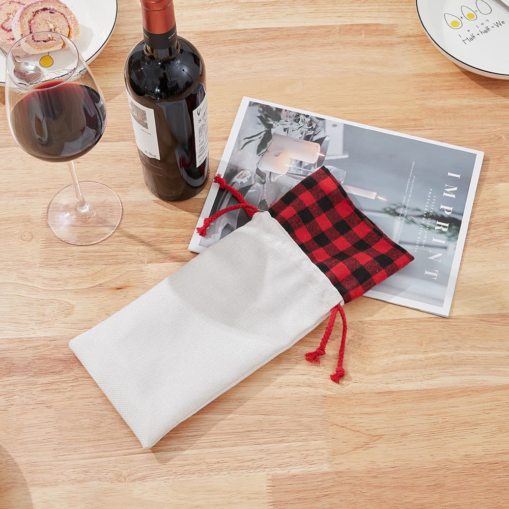 Cotton Hemp Wine Bag thumbnail 2