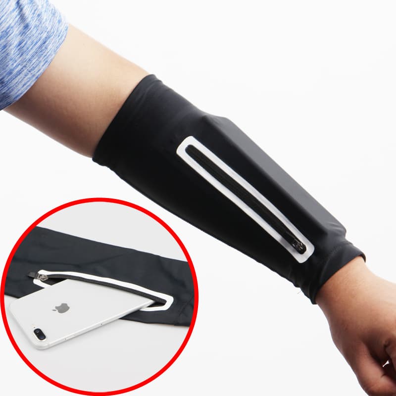 Sport Arm Sleeves With Pocket For Men And Women thumbnail 5