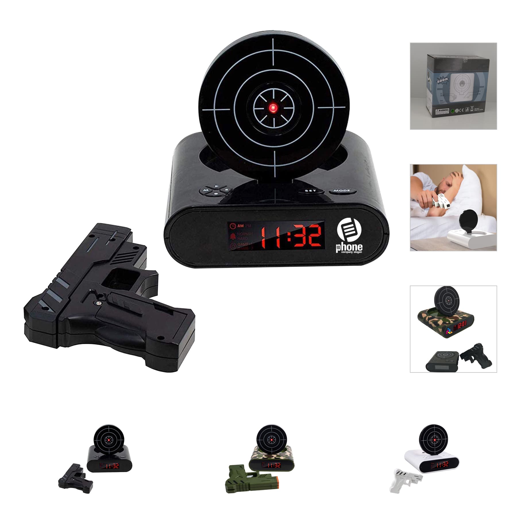 Gun Alarm Clock