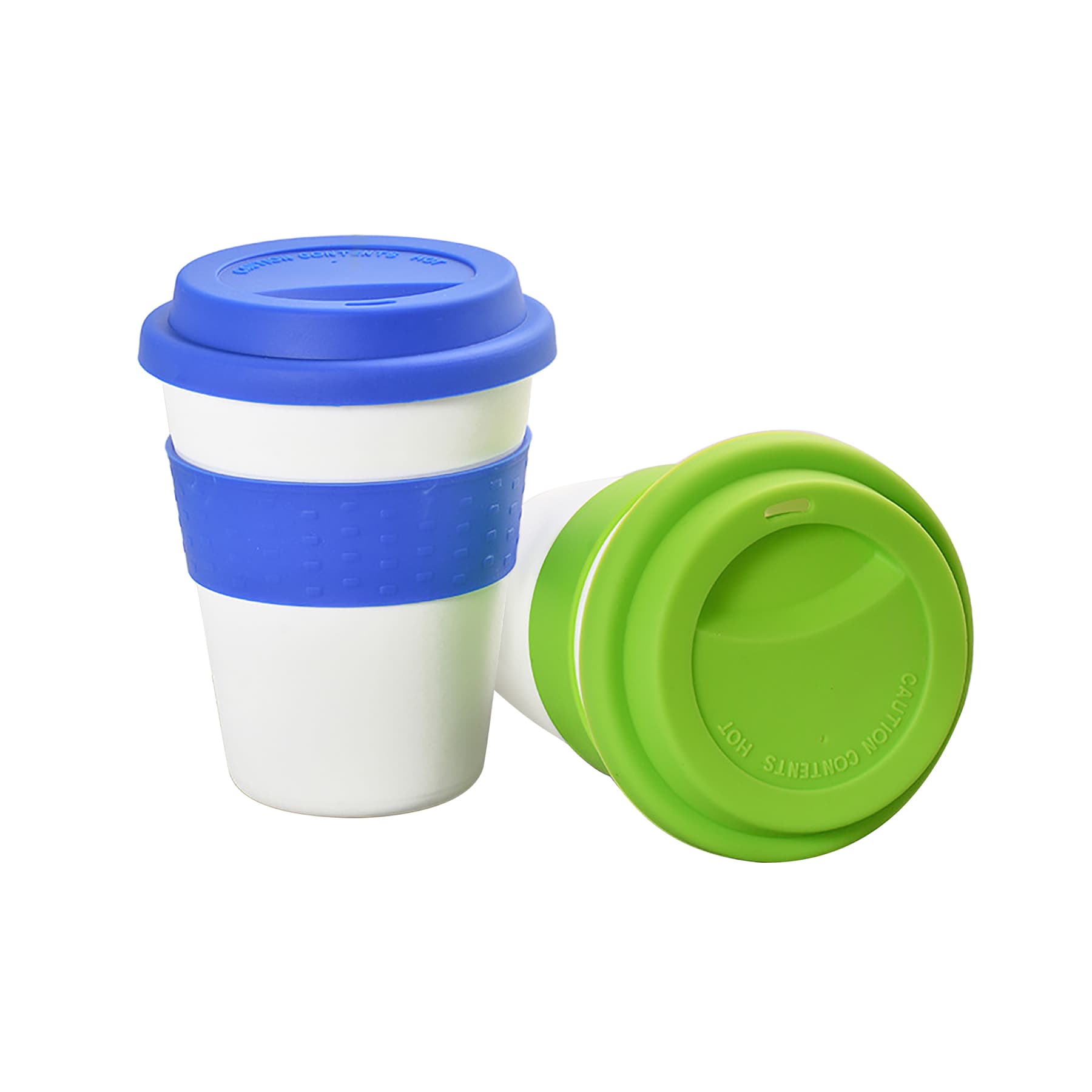 12 oz Coffee Mug with Silicone Lid and Insulated Band thumbnail 5