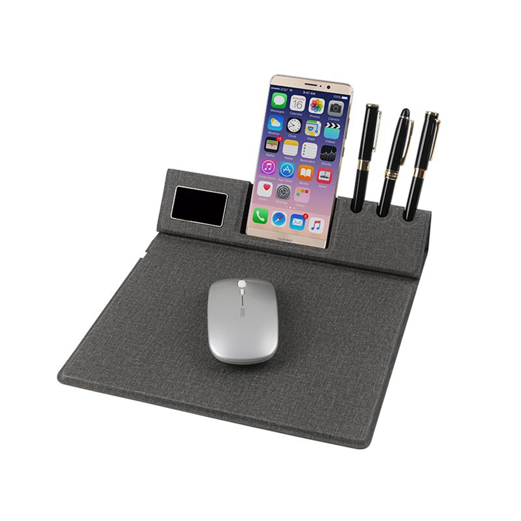 Phone Holder Wireless Charger Mouse Pad