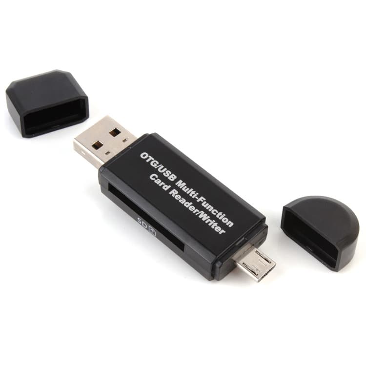 SD Card Reader High Speed USB Adapter Dual Slots Memory thumbnail 3