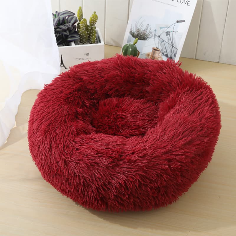 Pet Beds for Cats Dog Memory Foam Donut Cuddler thumbnail 2