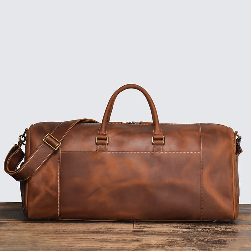 Large Leather Duffle Bag thumbnail 6