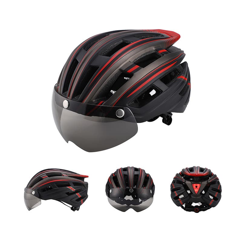 Adjustable Bicycle Helmet With Rear Light thumbnail 8