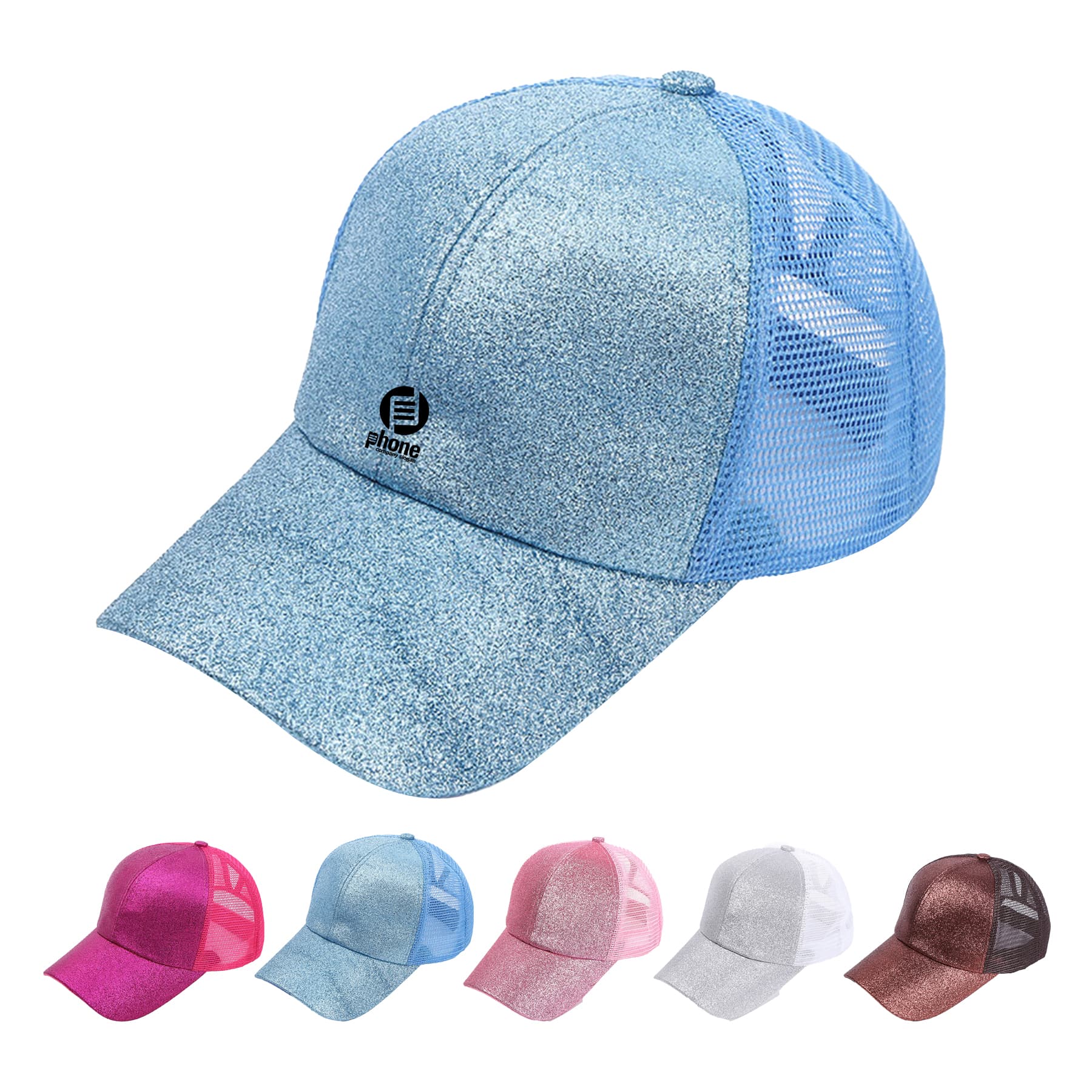 Glitter Ponytail Baseball Cap