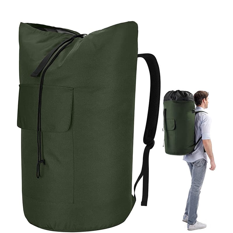 Polyester Heavy Duty Laundry Backpack thumbnail 3